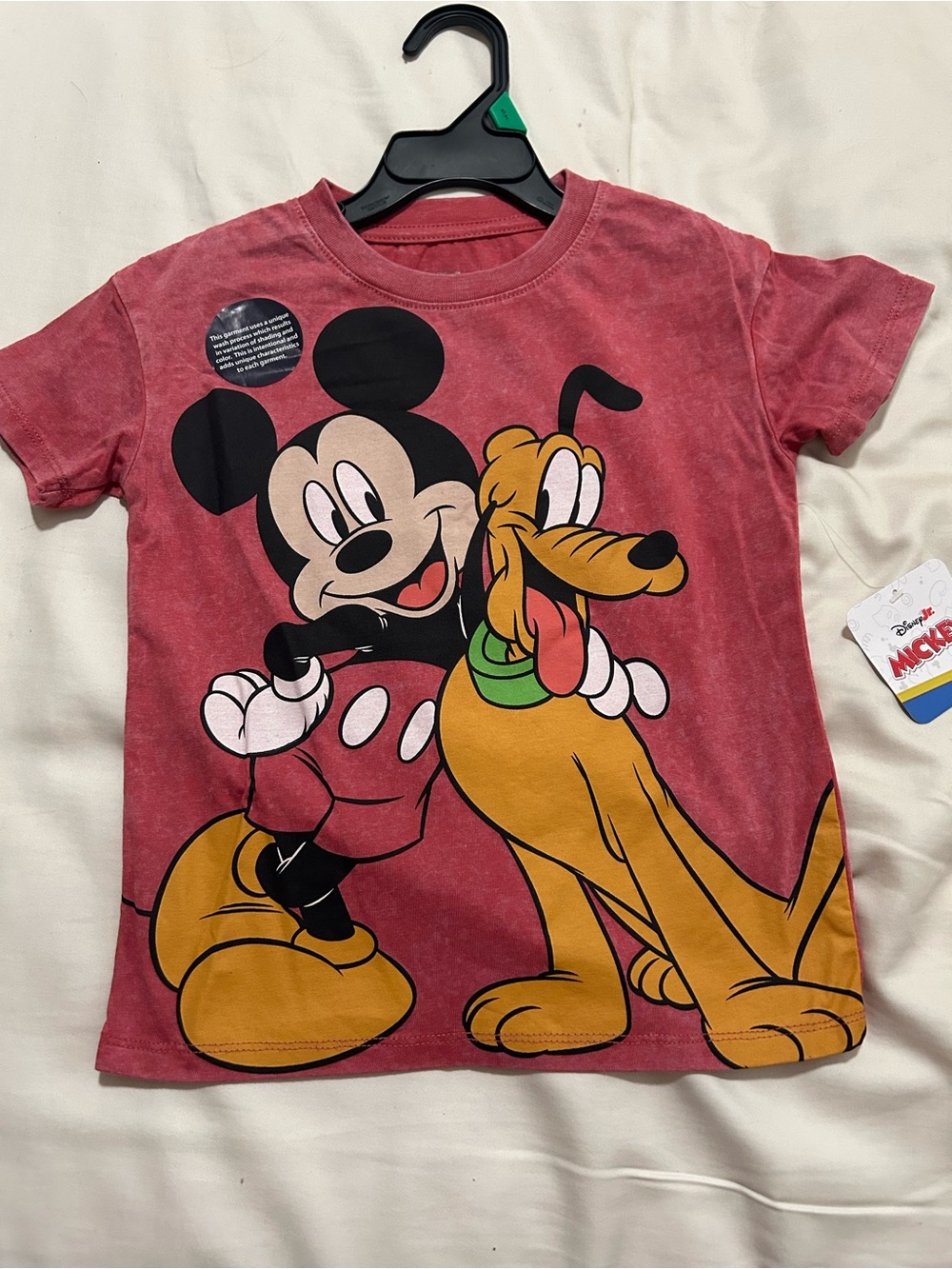 NWT Disney Red Mickey & Pluto Graphic Tee size 3 & 5